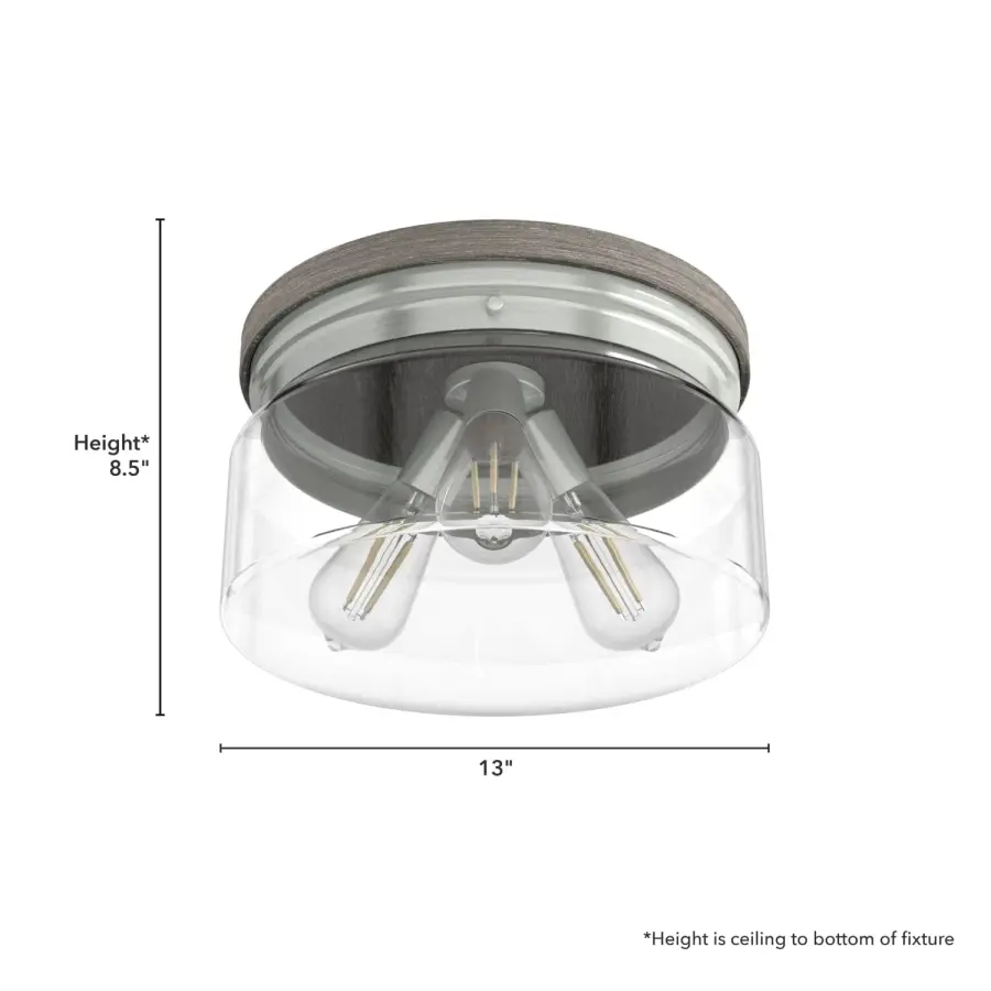 Devon Park Three Light Flush Mount in Brushed Nickel - Image 8