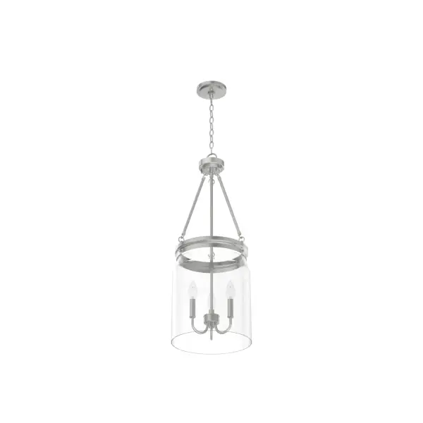 Devon Park Three Light Pendant in Brushed Nickel - Image 14