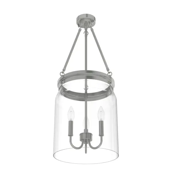 Devon Park Three Light Pendant in Brushed Nickel - Image 16