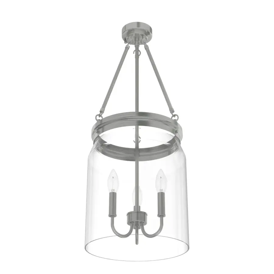 Devon Park Three Light Pendant in Brushed Nickel - Image 16