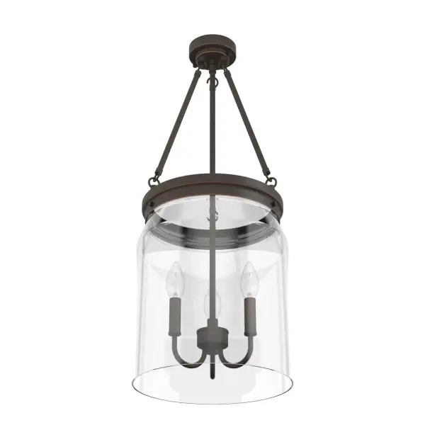 Devon Park Three Light Pendant in Brushed Nickel - Image 17