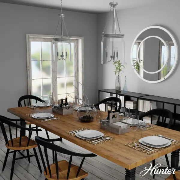 Devon Park Three Light Pendant in Brushed Nickel - Image 3