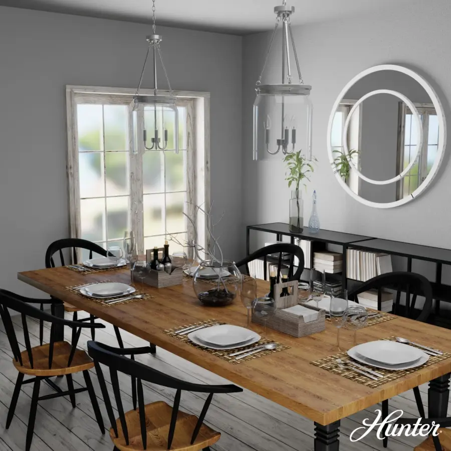 Devon Park Three Light Pendant in Brushed Nickel - Image 3