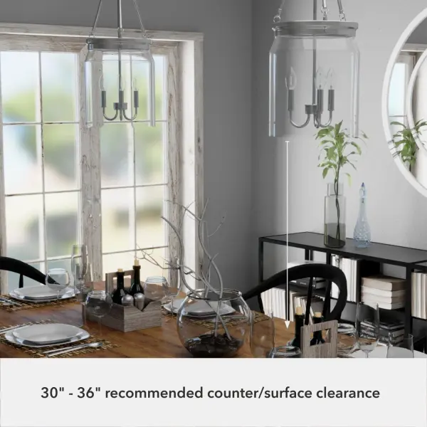 Devon Park Three Light Pendant in Brushed Nickel - Image 9