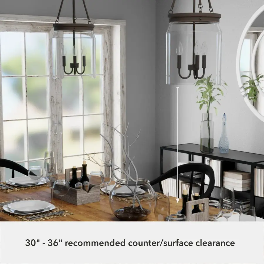 Devon Park Three Light Pendant in Brushed Nickel - Image 10