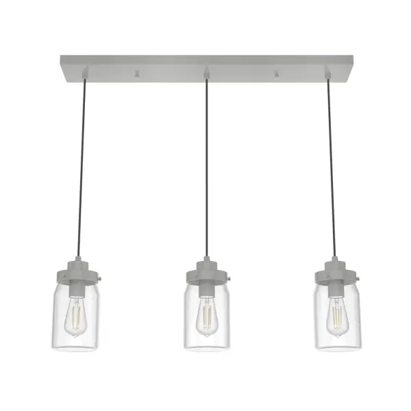 Devon Park Three Light Linear Pendant in Onyx Bengal - Image 12