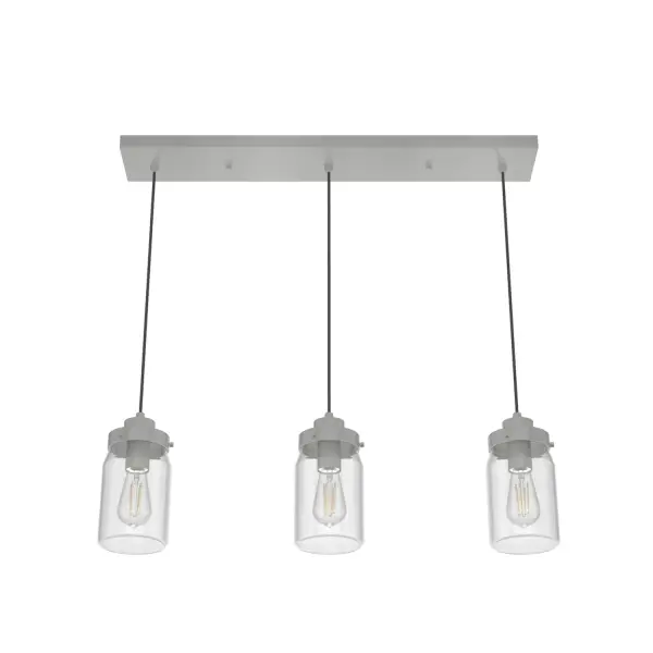 Devon Park Three Light Linear Pendant in Onyx Bengal - Image 14