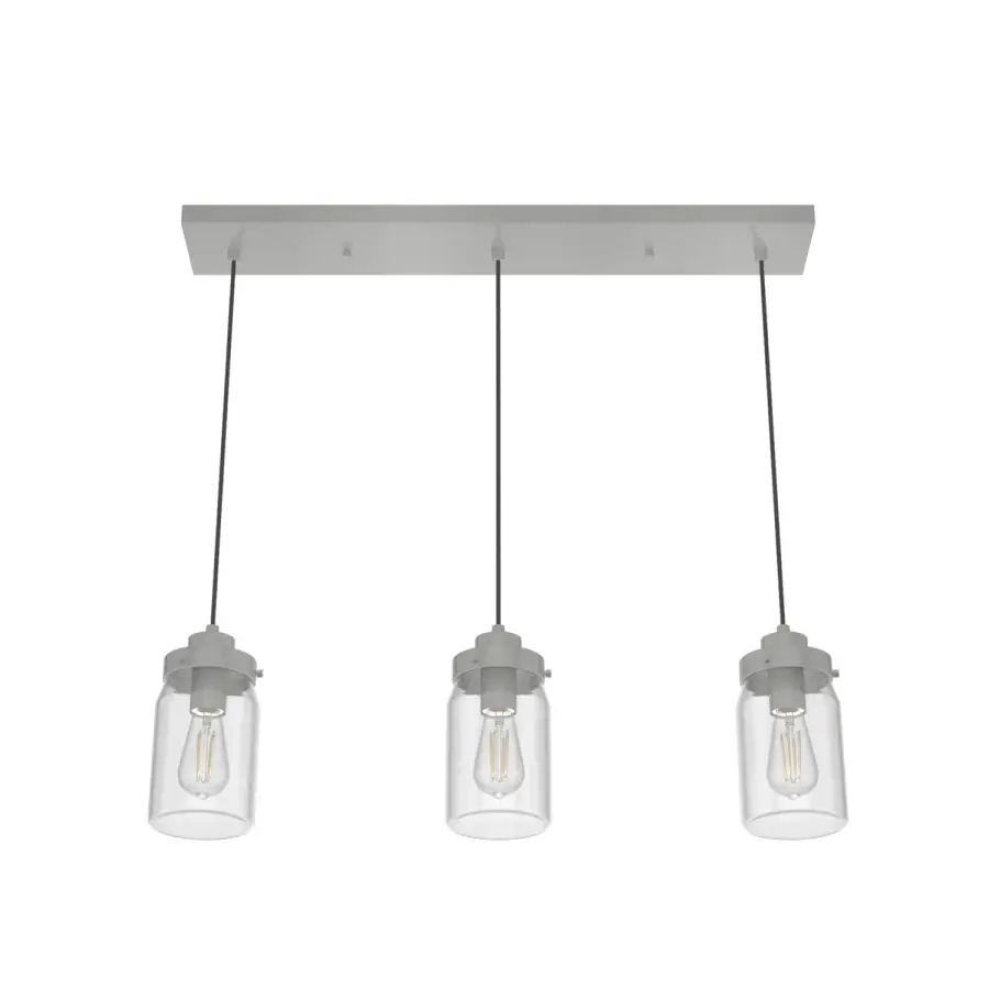 Devon Park Three Light Linear Pendant in Onyx Bengal - Image 14