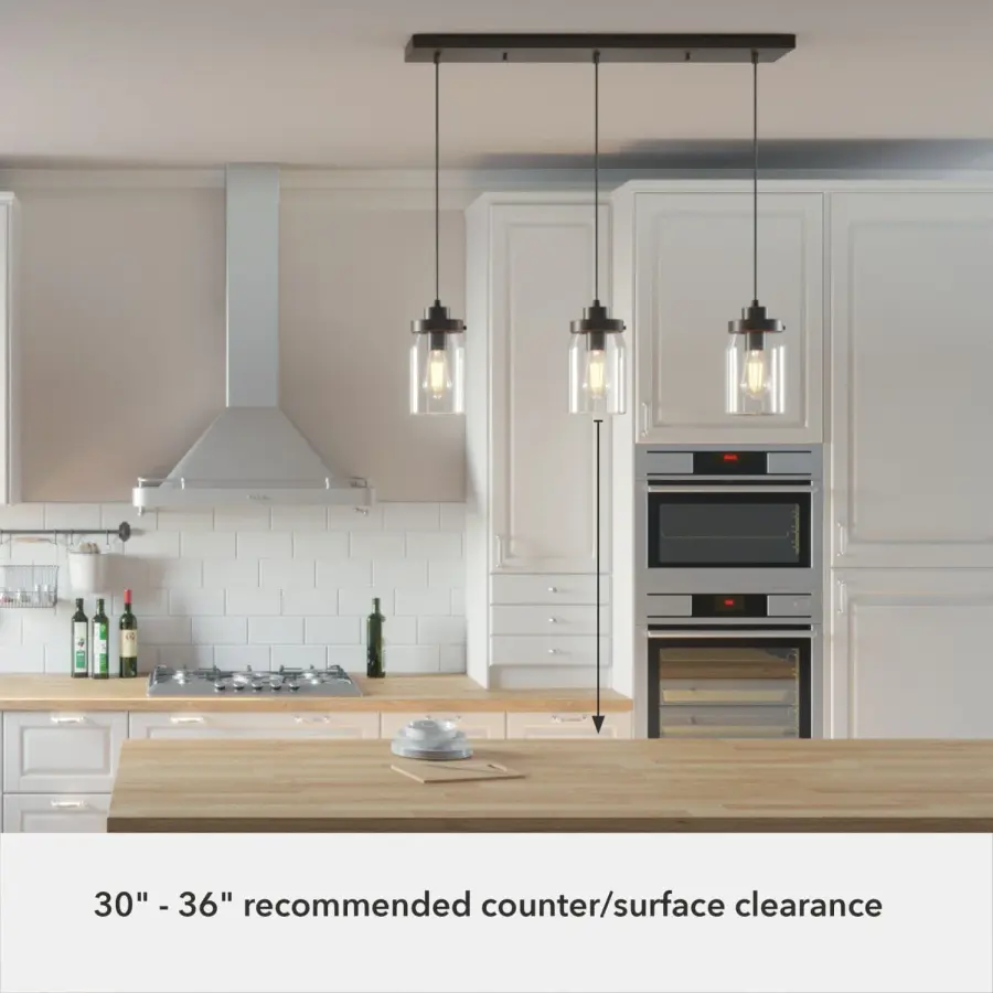 Devon Park Three Light Linear Pendant in Onyx Bengal - Image 10