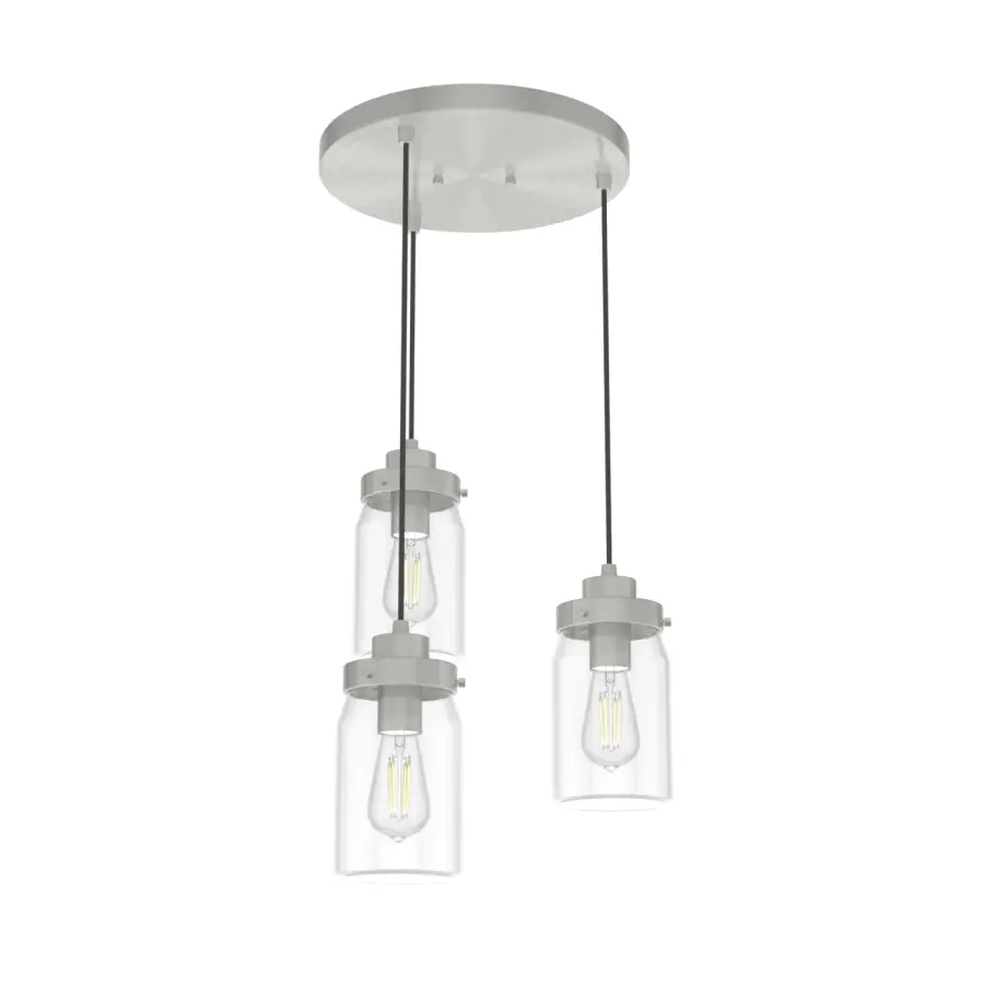 Devon Park Three Light Pendant in Onyx Bengal - Image 13