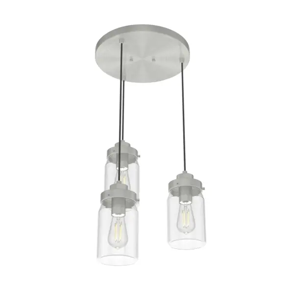 Devon Park Three Light Pendant in Onyx Bengal - Image 15