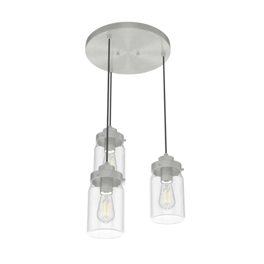 Devon Park Three Light Pendant in Onyx Bengal - Image 15