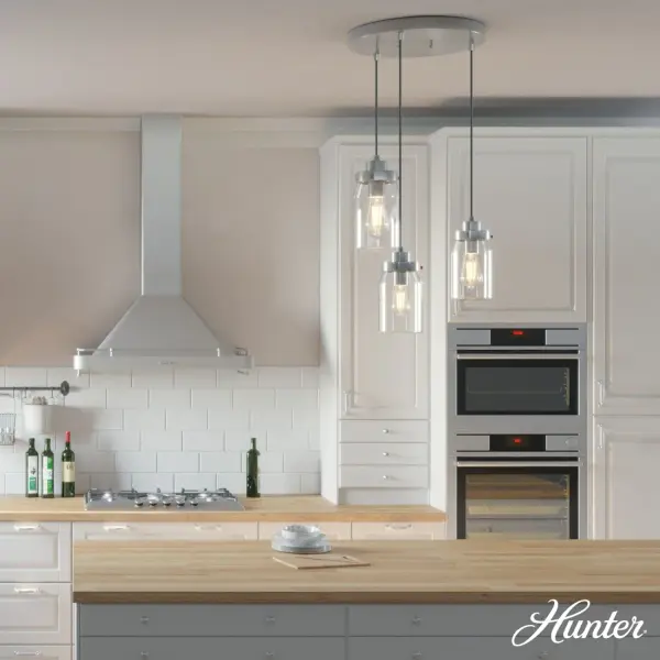 Devon Park Three Light Pendant in Onyx Bengal - Image 4