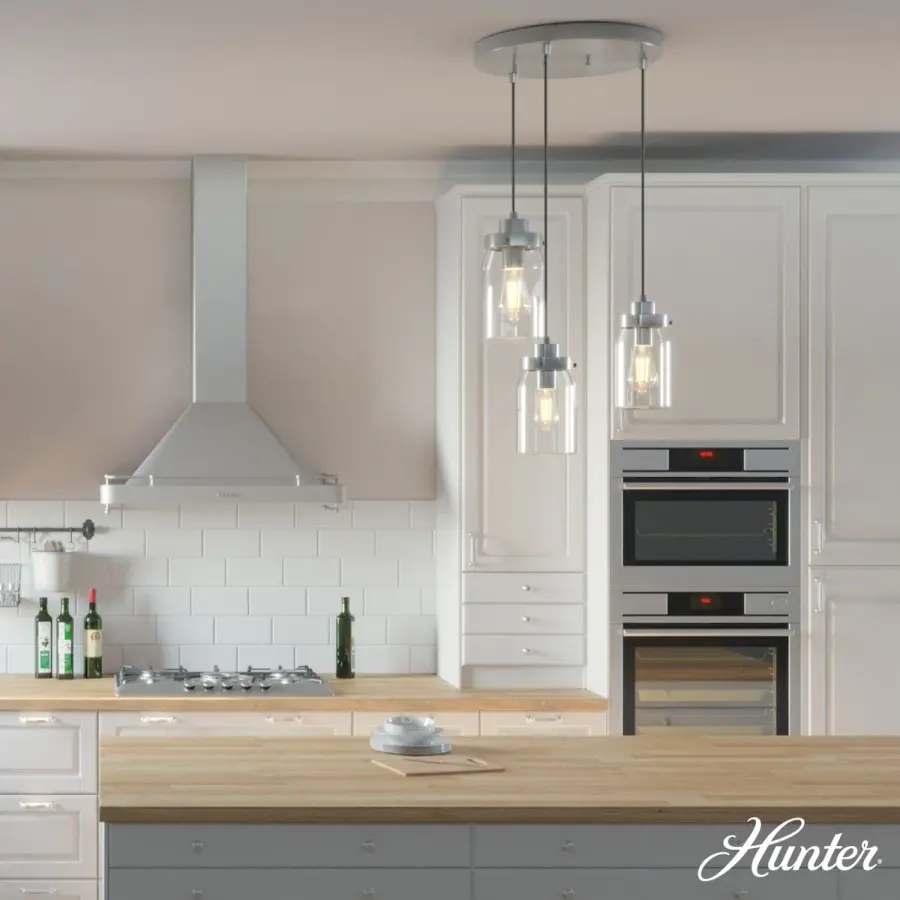 Devon Park Three Light Pendant in Onyx Bengal - Image 4