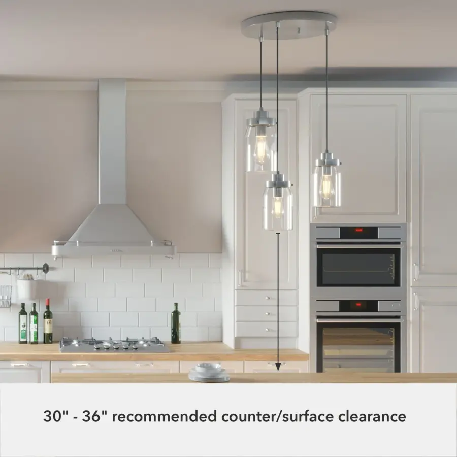 Devon Park Three Light Pendant in Onyx Bengal - Image 10