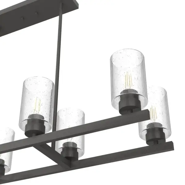 Hartland 8-Light Linear Chandelier in Brushed Nickel - Image 19