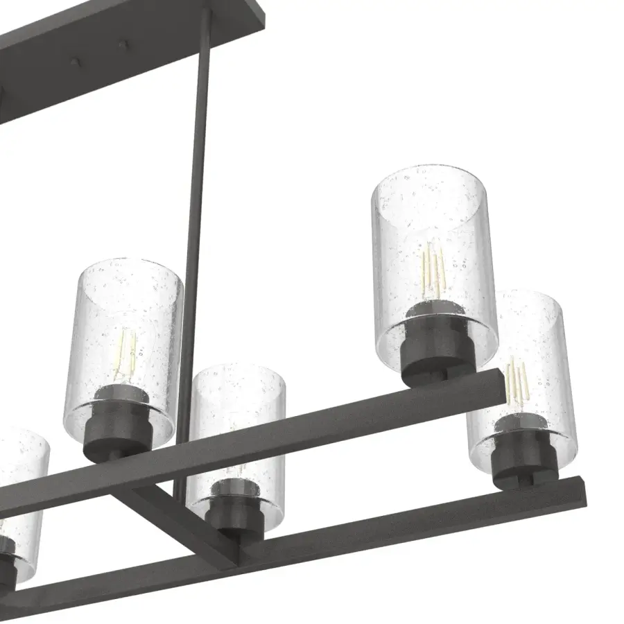 Hartland 8-Light Linear Chandelier in Brushed Nickel - Image 19