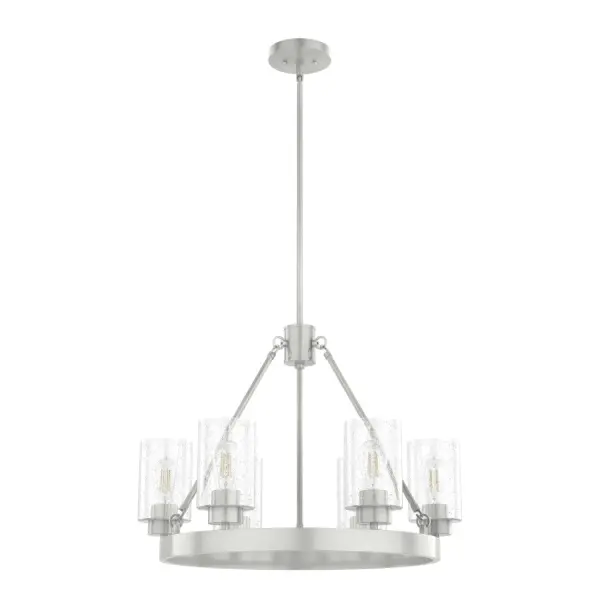 Hartland 6-Light Chandelier in Brushed Nickel - Image 1