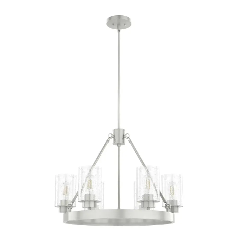 Hartland 6-Light Chandelier in Brushed Nickel - Image 1