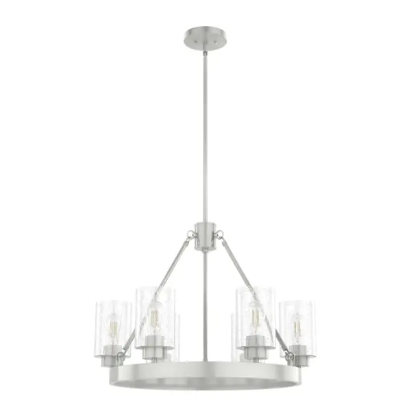 Hartland 6-Light Chandelier in Brushed Nickel - Image 12