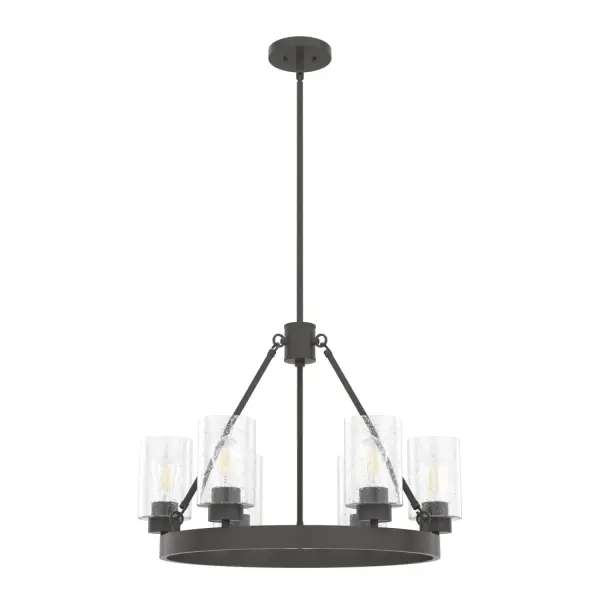 Hartland 6-Light Chandelier in Brushed Nickel - Image 13