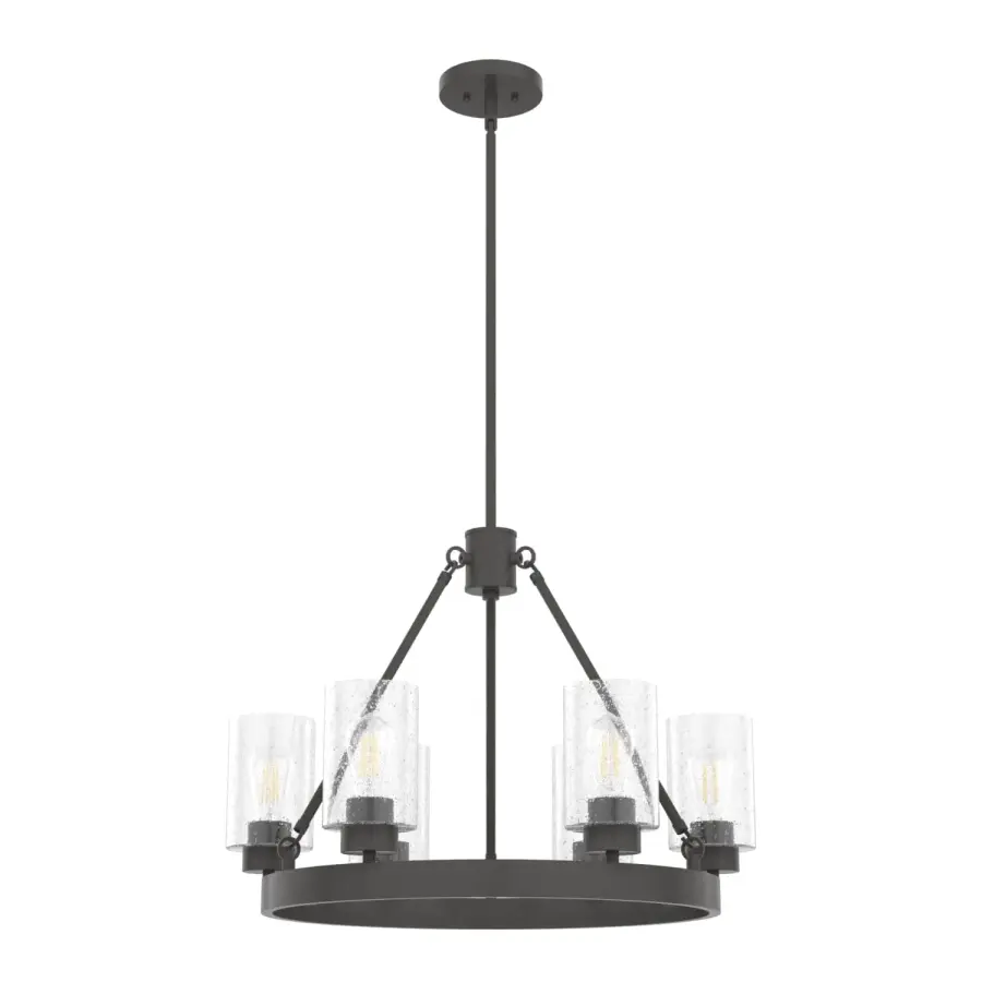 Hartland 6-Light Chandelier in Brushed Nickel - Image 13