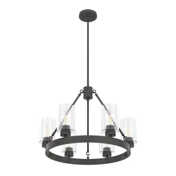 Hartland 6-Light Chandelier in Brushed Nickel - Image 15
