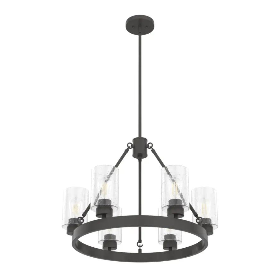 Hartland 6-Light Chandelier in Brushed Nickel - Image 15