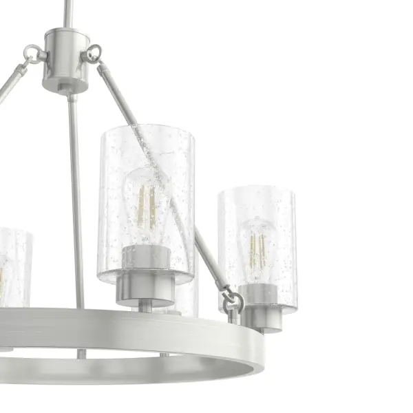 Hartland 6-Light Chandelier in Brushed Nickel - Image 18
