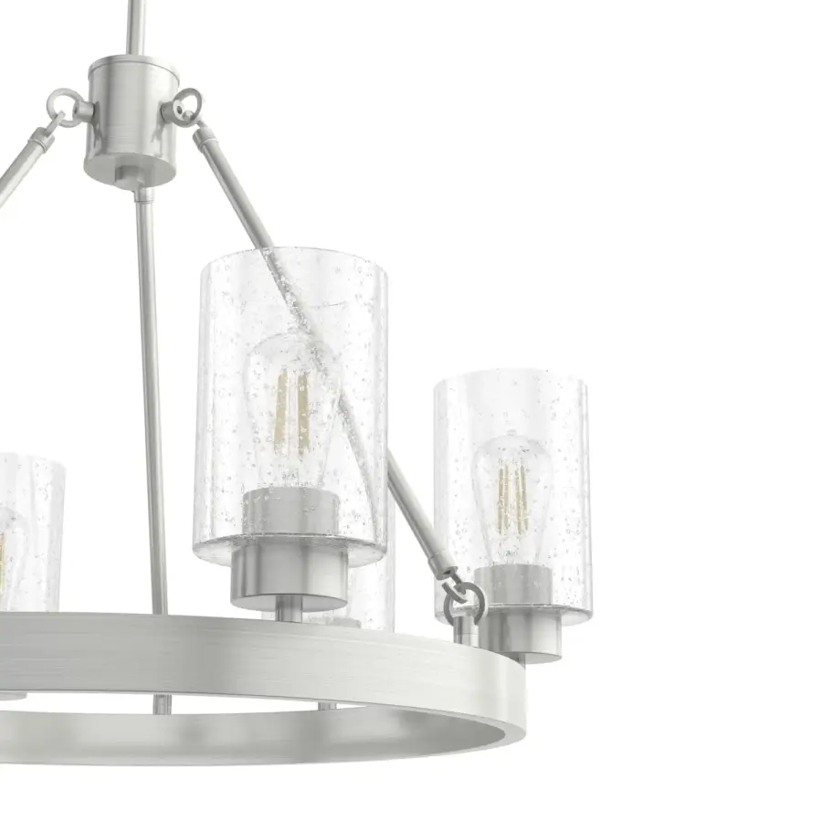 Hartland 6-Light Chandelier in Brushed Nickel - Image 18