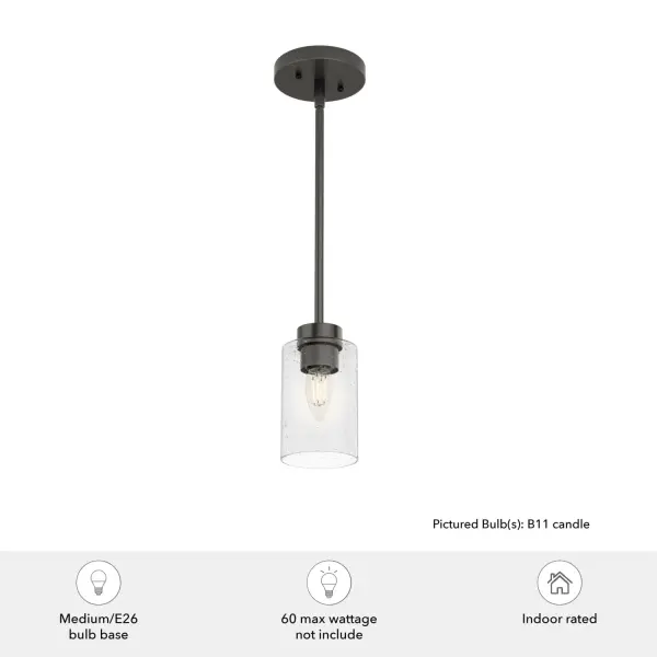 Hartland One Light Mini Pendant in Brushed Nickel - Image 5