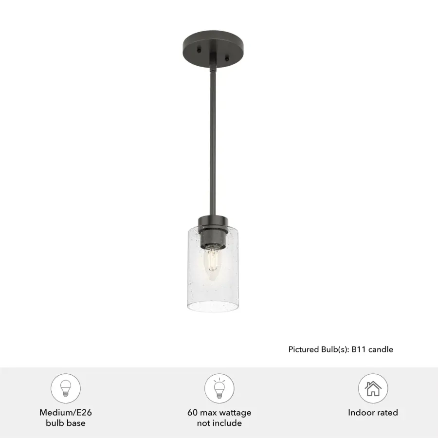 Hartland One Light Mini Pendant in Brushed Nickel - Image 5