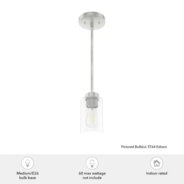 Hartland One Light Mini Pendant in Brushed Nickel - Image 6