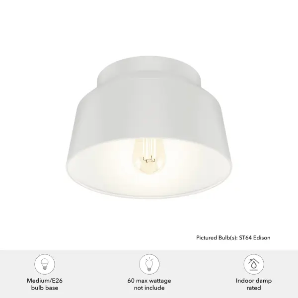Cranbrook One Light Flush Mount in Dove Grey - Image 12