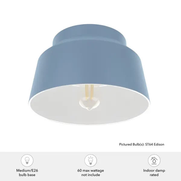 Cranbrook One Light Flush Mount in Dove Grey - Image 15