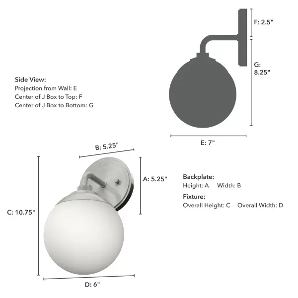 Hepburn One Light Wall Sconce in Modern Brass - Image 7