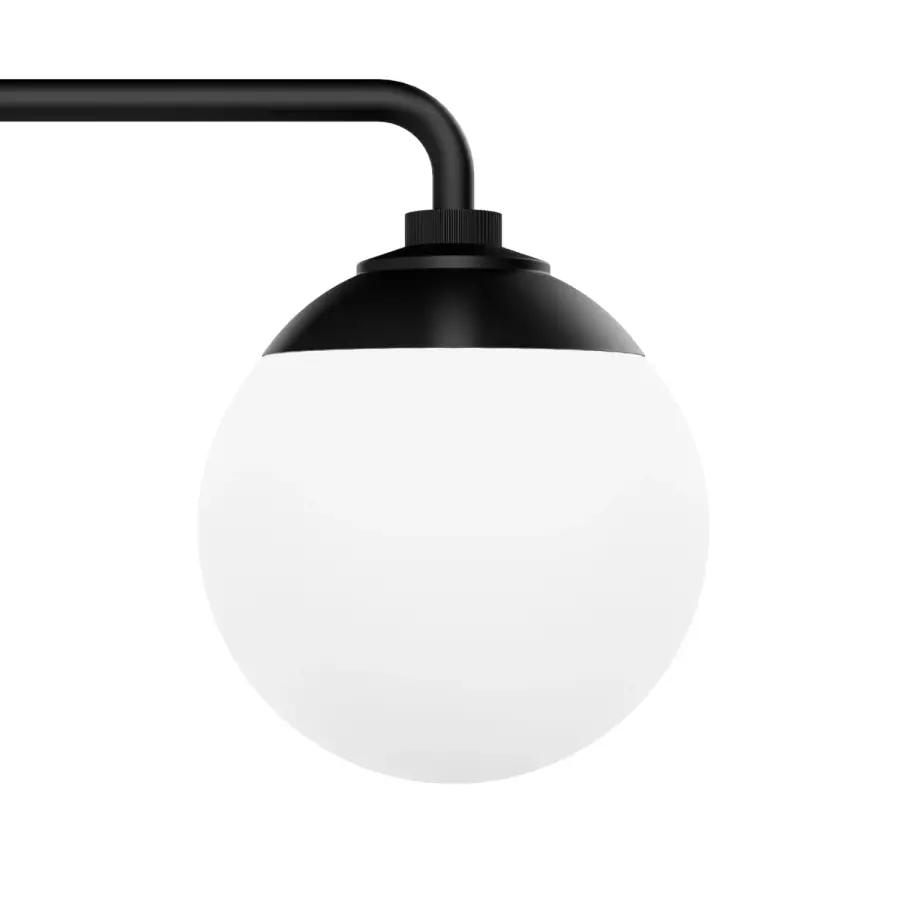 Hepburn Three Light Bathroom Vanity in Matte Black - Image 20