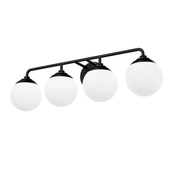 Hepburn Four Light Bathroom Vanity in Matte Black - Image 14