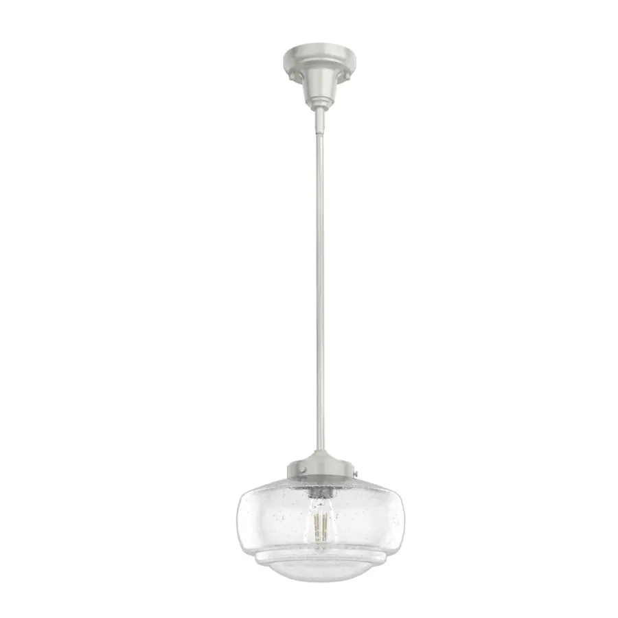 Saddle Creek One Light Pendant in Brushed Nickel - Image 12