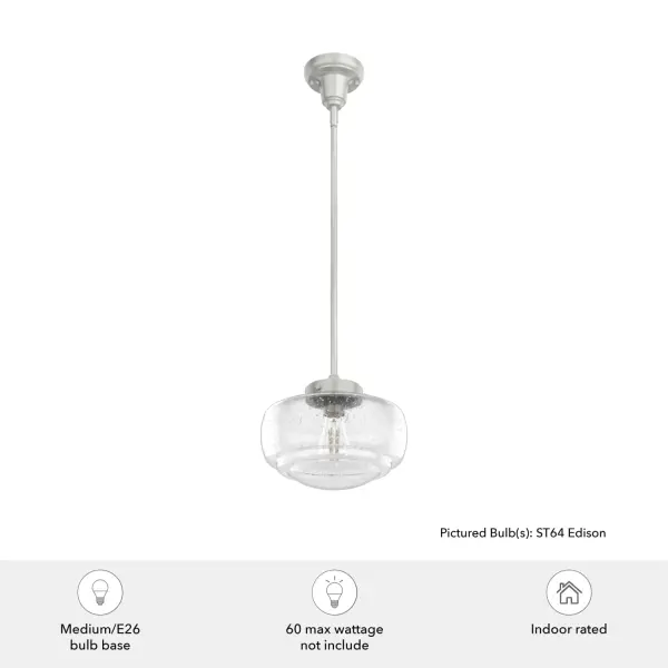 Saddle Creek One Light Pendant in Brushed Nickel - Image 5