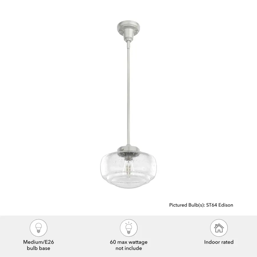 Saddle Creek One Light Pendant in Brushed Nickel - Image 5