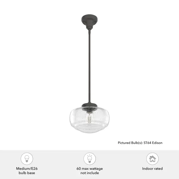 Saddle Creek One Light Pendant in Brushed Nickel - Image 6