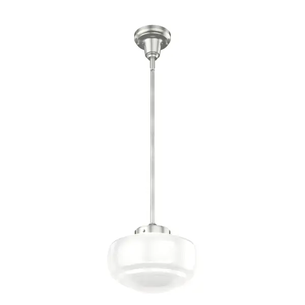 Saddle Creek One Light Pendant in Brushed Nickel - Image 15