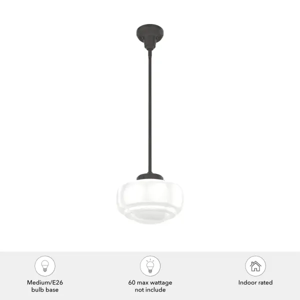 Saddle Creek One Light Pendant in Brushed Nickel - Image 5