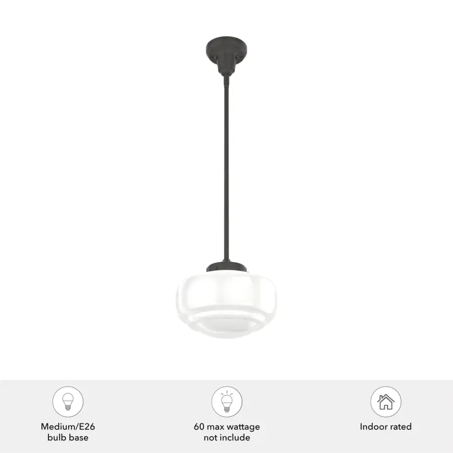 Saddle Creek One Light Pendant in Brushed Nickel - Image 5