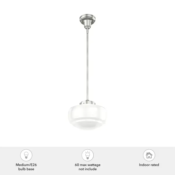 Saddle Creek One Light Pendant in Brushed Nickel - Image 6