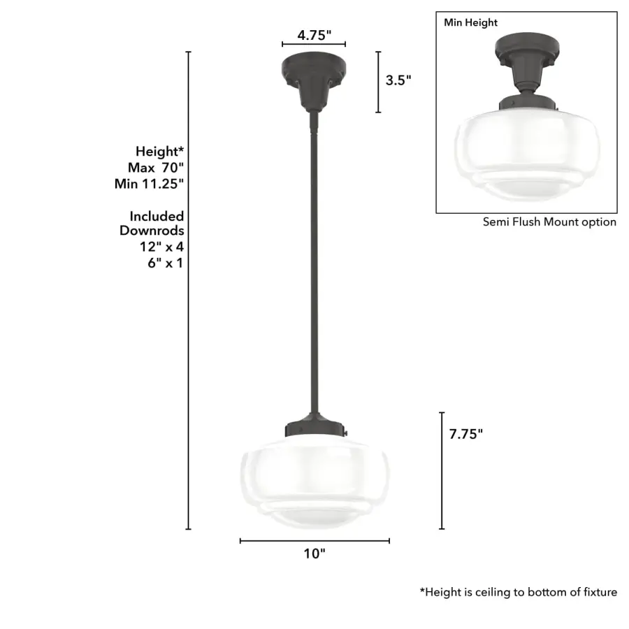 Saddle Creek One Light Pendant in Brushed Nickel - Image 7