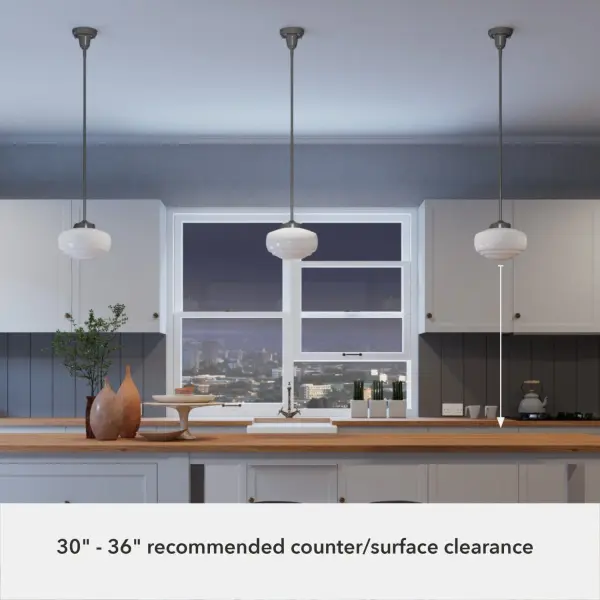 Saddle Creek One Light Pendant in Brushed Nickel - Image 9