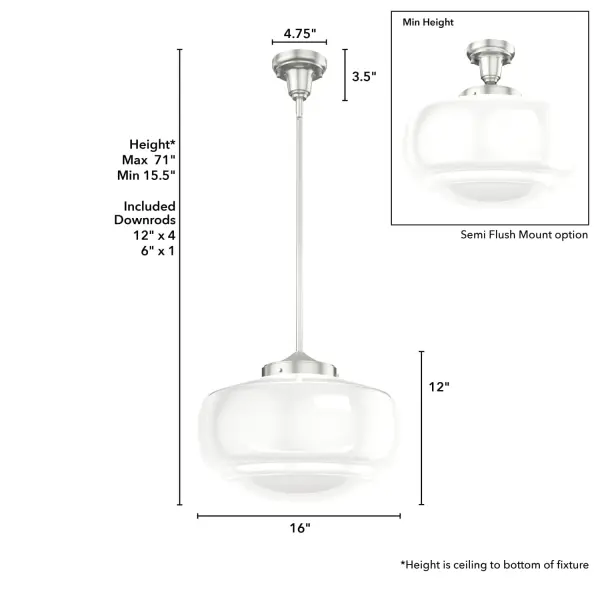 Saddle Creek Large Pendant in Noble Bronze - Image 7