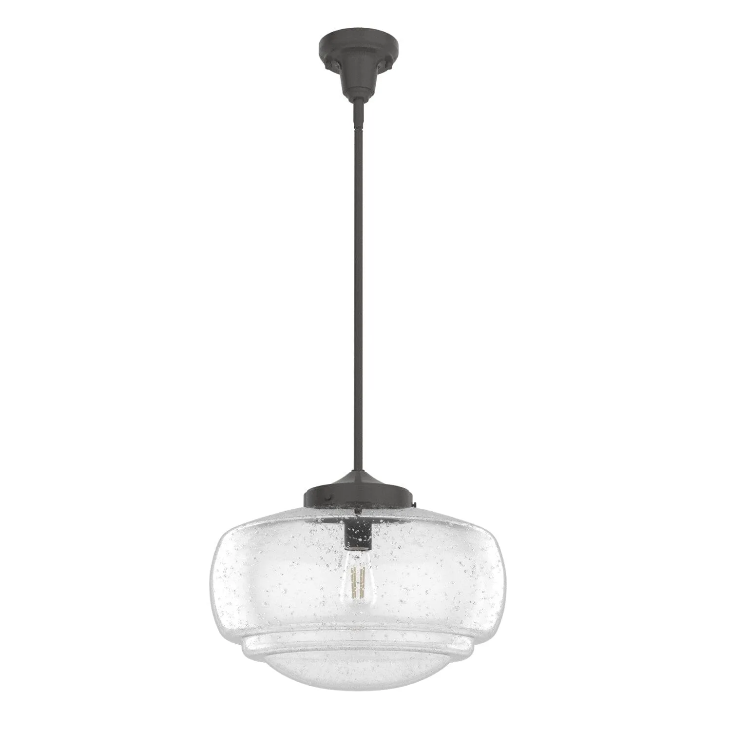 Saddle Creek One Light Pendant in Brushed Nickel